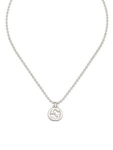 Gucci collier Interlocking en argent sterling