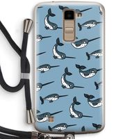 Narwhal: LG K10 (2016) Transparant Hoesje met koord