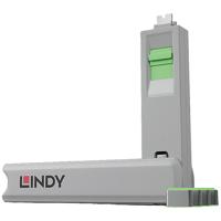 LINDY Schloss / Zutrittskontrolle Sleutel voor USB-C-poort Set van 4 stuks Groen Incl. 1 sleutel