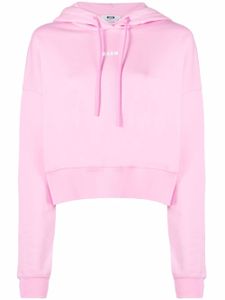 MSGM hoodie à logo imprimé - Rose