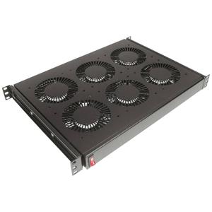 Conteg 26205072 19 inch Inbouwventilator voor patchkast Zwart