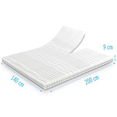 Koudschuim splittopper 140x200 dikte 9 cm