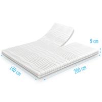 Koudschuim splittopper 140x200 dikte 9 cm