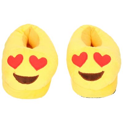 Emoticon sloffen hartjes ogen voor kinderen