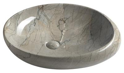 Keramische Opbouw Waskom Sapho Dalma 68x44 cm Grijs