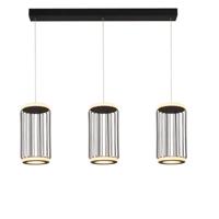 Searchlight Eetkamer hanglamp Circolo 54212-3BK - thumbnail