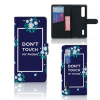 OPPO Find X2 Pro Portemonnee Hoesje Flowers Blue DTMP - thumbnail