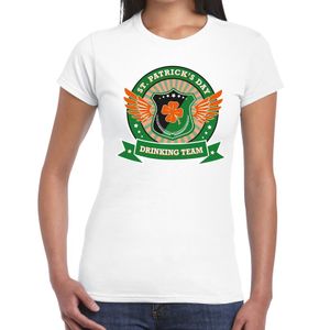 Wit St. Patricks day drinking team t-shirt dames