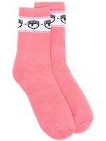 Chiara Ferragni chaussettes nervurées à motif Eyelike - Rose - thumbnail