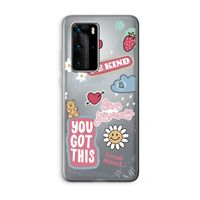 Positivity: Huawei P40 Pro Transparant Hoesje