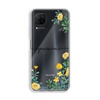 Gele bloemen: Huawei P40 Lite Transparant Hoesje