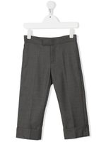 Thom Browne Kids pantalon de costume Super 120S en serge - Gris