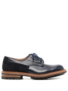 Tricker's derbies à empiècements contrastants - Bleu