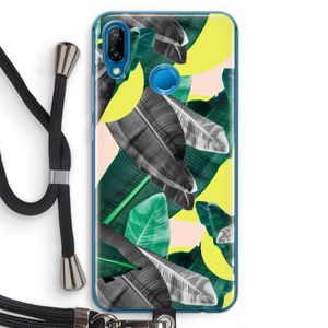 Fantasie jungle: Huawei P20 Lite Transparant Hoesje met koord