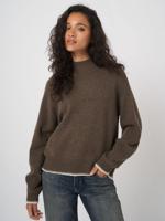 REPEAT Limited Edition - casual trui met gehaakte details