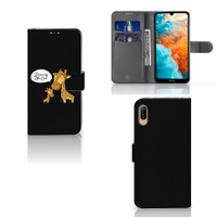 Huawei Y6 (2019) Leuk Hoesje Giraffe