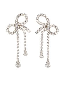 Jennifer Behr boucles d'oreilles Mirabelle ornées de cristal - Blanc