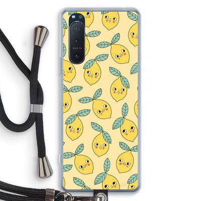 Citroenen: Sony Xperia 5 II Transparant Hoesje met koord