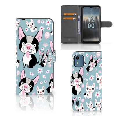 Nokia C12 | Telefoonhoesje | Met pasjeshouder | Hondjes
