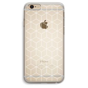 Zwart-witte kubussen: iPhone 6 Plus / 6S Plus Transparant Hoesje