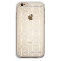 Zwart-witte kubussen: iPhone 6 Plus / 6S Plus Transparant Hoesje