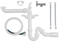 Kirchhoff Kunststof keukenaansluitset 11, wit - 98833111