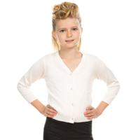 Plain Kids Cardigan Ivory-5 - 6 Jaar