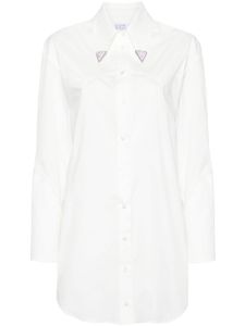 Giuseppe Di Morabito robe-chemise à coupe courte - Blanc