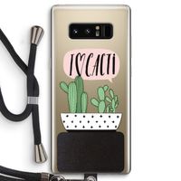 I love cacti: Samsung Galaxy Note 8 Transparant Hoesje met koord I love cacti: Samsung Galaxy Note 8 Transparant Hoesje met koord