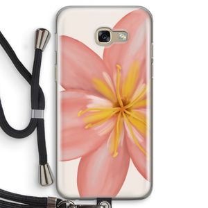Pink Ellila Flower: Samsung Galaxy A5 (2017) Transparant Hoesje met koord