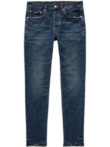 Purple Brand pantalon skinny à taille basse - Bleu