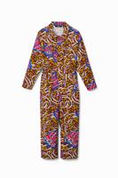 Lange jumpsuit van Stella Jean - YELLOW - S - thumbnail