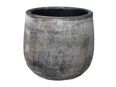 Pot miami d19h17cm zwart