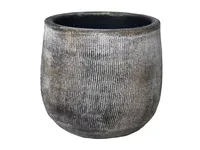 Pot miami d19h17cm zwart Pot miami d19h17cm zwart