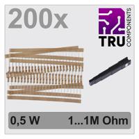 TRU COMPONENTS TC-12888484 T22P104 Koolfilmweerstand assortiment Axiaal bedraad 0.5 W 5 % 200 stuk(s) - thumbnail