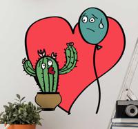Sticker planten onmogelijke liefde
