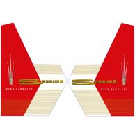 Seeburg 161 & 201 Stickers Voor Zijruiten - Rood