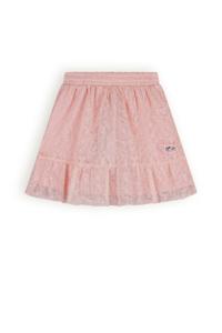 NoNo Meisjes rok mesh embroidery - Pale Blush