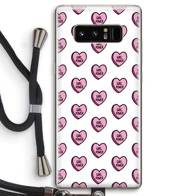 GIRL POWER: Samsung Galaxy Note 8 Transparant Hoesje met koord