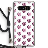 GIRL POWER: Samsung Galaxy Note 8 Transparant Hoesje met koord