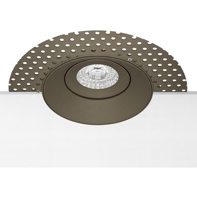 Inbouwspot Trimless - Sigmi Arno Pro - Rond - Brons - Kantelbaar - Zaagmaat 95mm Diameter 150mm - Incl. GU10 Fitting