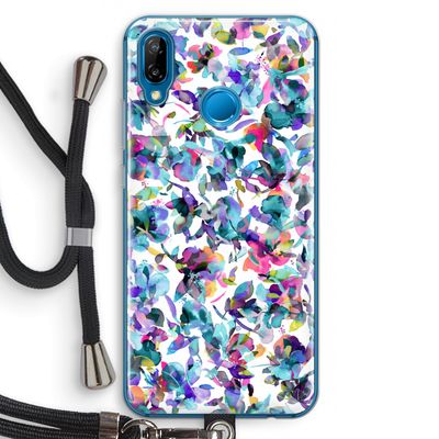 Hibiscus Flowers: Huawei P20 Lite Transparant Hoesje met koord