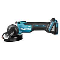 Makita haakse accu slijpmachine - DGA504Z - 18V - 125mm - excl. accu en lader - met vastzetschakelaar - in doos