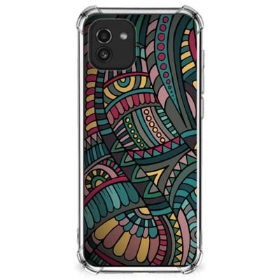Samsung Galaxy A03 Doorzichtige Silicone Hoesje Aztec Samsung Galaxy A03 Doorzichtige Silicone Hoesje Aztec