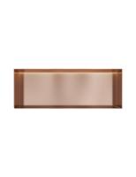 Hotbath &MORE Inbouwnis 30x80x10cm frameless + LED Geborsteld Koper PVD