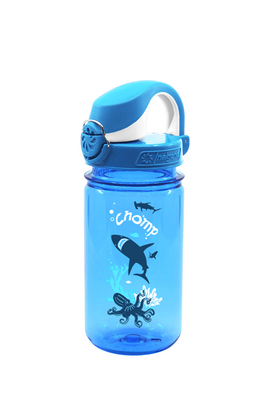 Nalgene On The Fly Kids Bottle - 0.35 Liter - Bpa Free - Transparant/Groen Kinder Drinkfles Grijs/Blauw 0,350