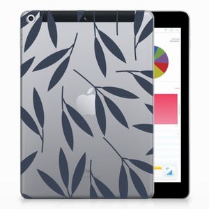 Apple iPad 9.7 2018 | 2017 Siliconen Hoesje Leaves Blue