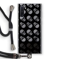 Musketon Skulls: Samsung Galaxy Note 10 Transparant Hoesje met koord