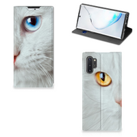 Samsung Galaxy Note 10 Plus Hoesje maken Witte Kat - thumbnail