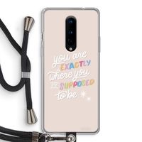 Right Place: OnePlus 8 Transparant Hoesje met koord